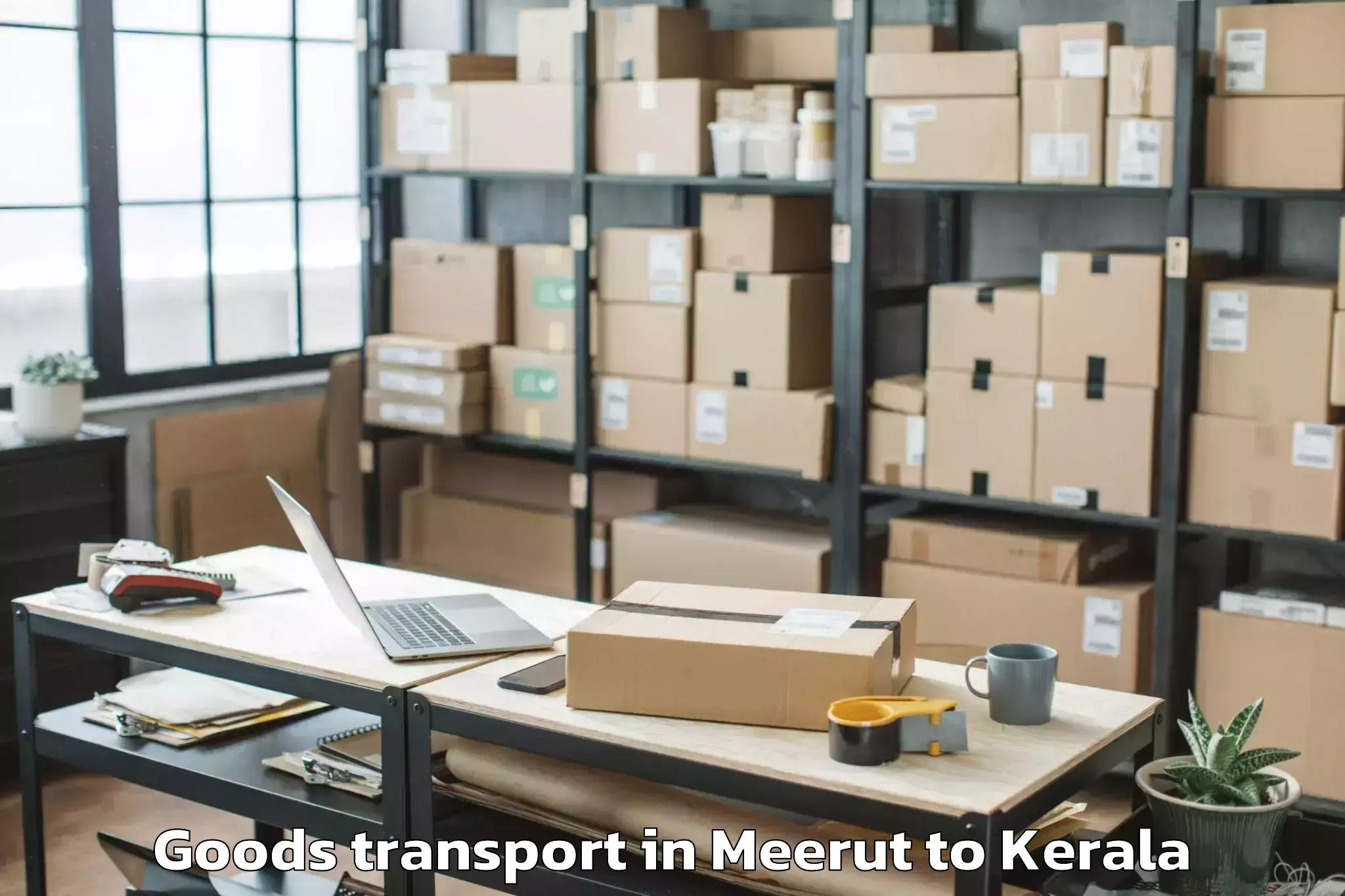 Reliable Meerut to Kollam Goods Transport